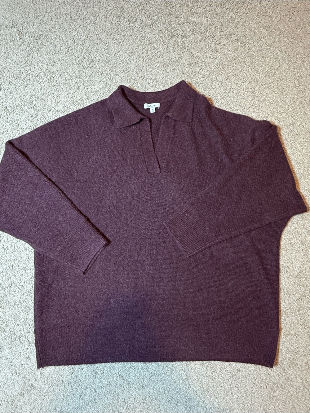 Reitmans Women's V-Neck Pullover Sweater - Plum